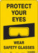 Safety Sign 14 in x 10 in Polyethylene