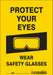 Safety Sign 10 inx7 in Vinyl