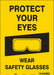 Safety Sign 14 in x 10 in Vinyl