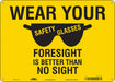 Safety Sign 10 inx14 in Polyethylene