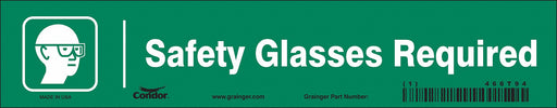 Safety Sign 1.75in x 9in Vinyl