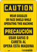 Safety Sign 10 in x 7 in Polyethylene