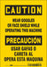 Safety Sign 10 inx7 in Vinyl