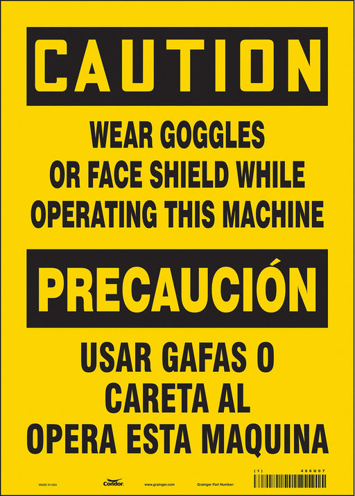 Safety Sign 14 inx10 in Vinyl