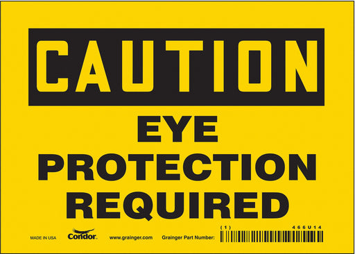 K0276 Safety Sign 5 inx7 in Vinyl