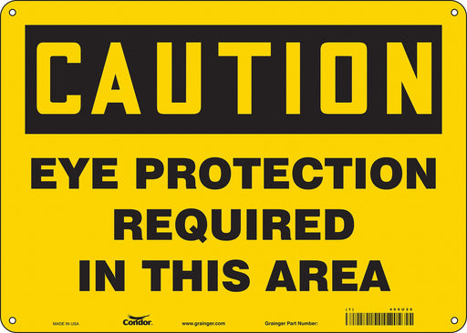 Safety Sign 10 inx14 in Polyethylene
