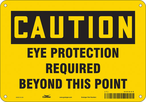 Safety Sign 7 inx10 in Polyethylene