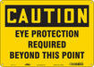 Safety Sign 10 inx14 in Polyethylene