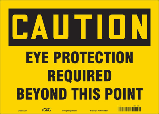 Safety Sign 10 inx14 in Vinyl