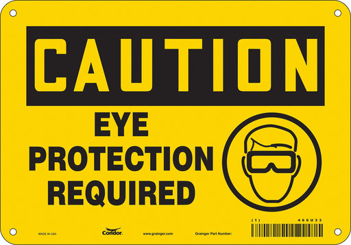 Safety Sign 7 inx10 in Polyethylene