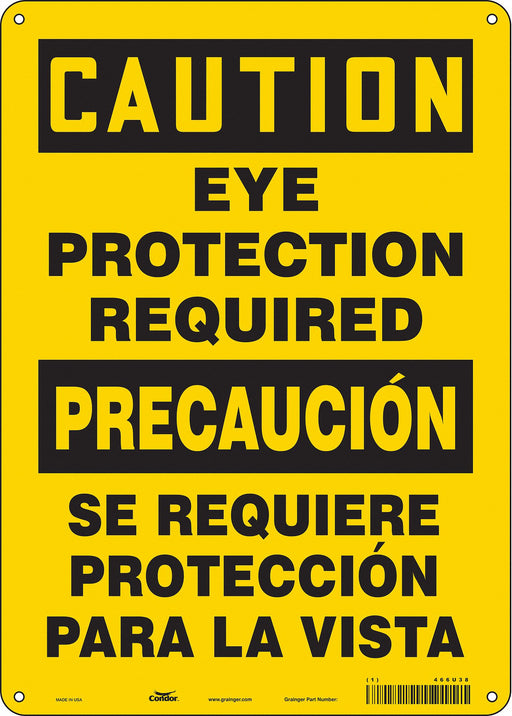 Safety Sign 14 inx10 in Aluminum