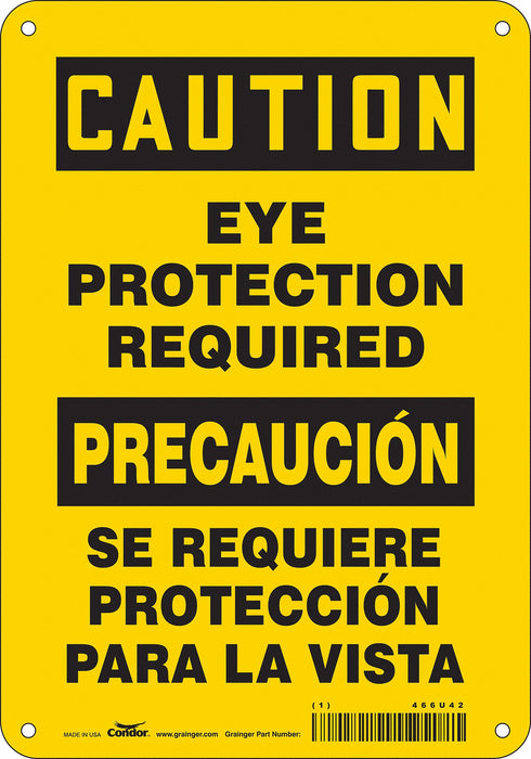 Safety Sign 10 inx7 in Polyethylene