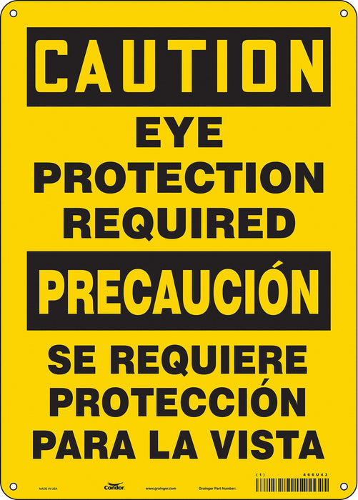 Safety Sign 14 inx10 in Polyethylene