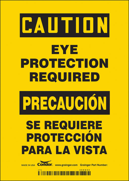 Safety Sign 7 in x 5 in Vinyl