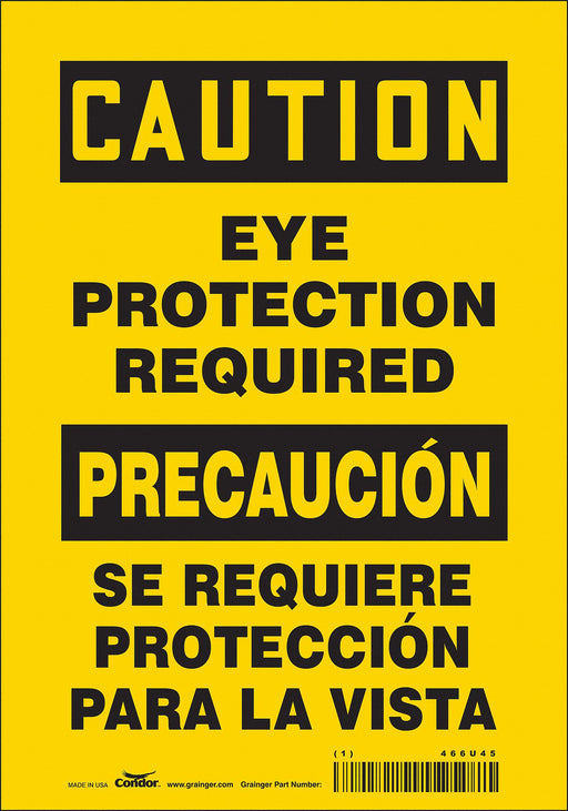 Safety Sign 10 inx7 in Vinyl