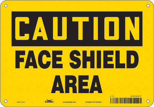 Safety Sign 7 in x 10 in Aluminum