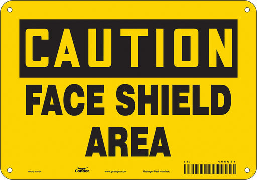 Safety Sign 7 inx10 in Polyethylene