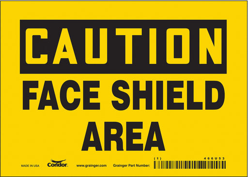 Safety Sign 5 inx7 in Vinyl