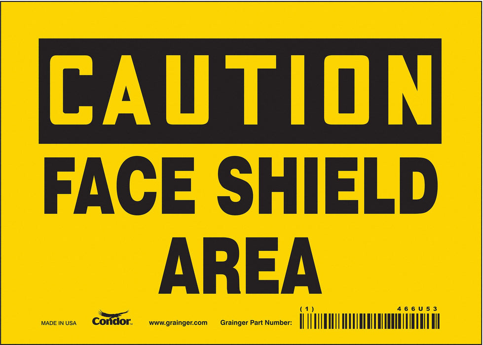 Safety Sign 5 inx7 in Vinyl