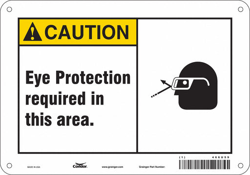 Safety Sign 7 inx10 in Polyethylene