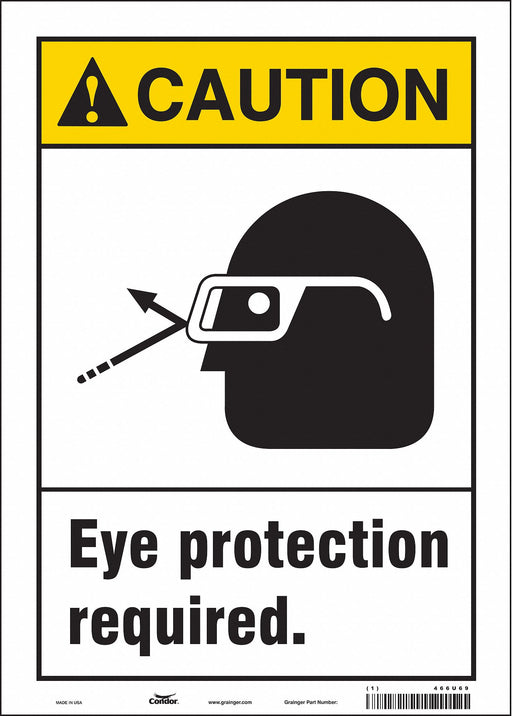 Safety Sign 14 inx10 in Vinyl