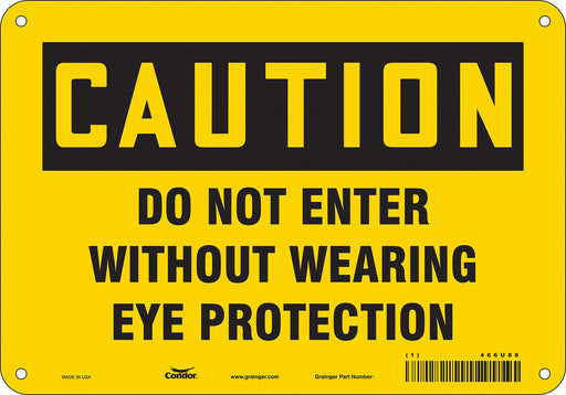 Safety Sign 7 inx10 in Polyethylene