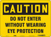 Safety Sign 10 inx14 in Polyethylene