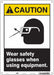 Safety Sign 14 in x 10 in Polyethylene