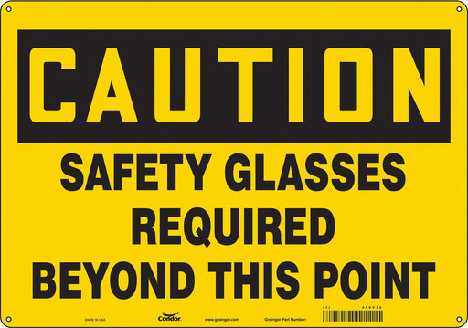 Safety Sign 14 inx20 in Aluminum
