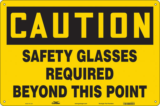 Safety Sign 24 in x 36 in Polyethylene