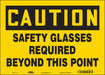 Safety Sign 10 inx14 in Vinyl