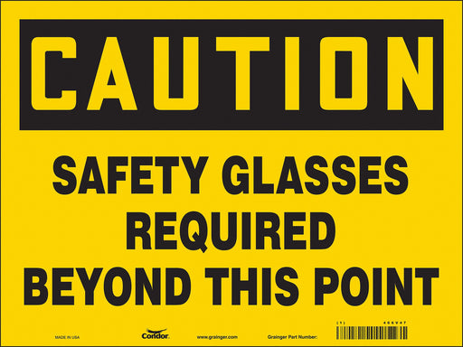 Safety Sign 18 in x 24 in Vinyl