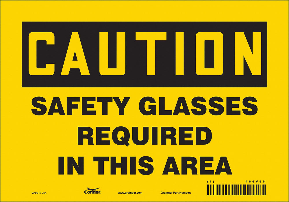 Safety Sign 7 inx10 in Vinyl