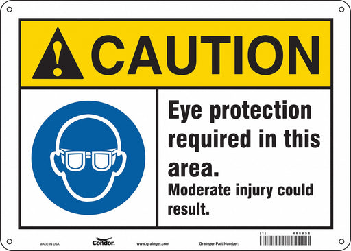 Safety Sign 10 inx14 in Aluminum