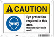 Safety Sign 7 inx10 in Polyethylene