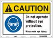Safety Sign 10 in x 14 in Aluminum