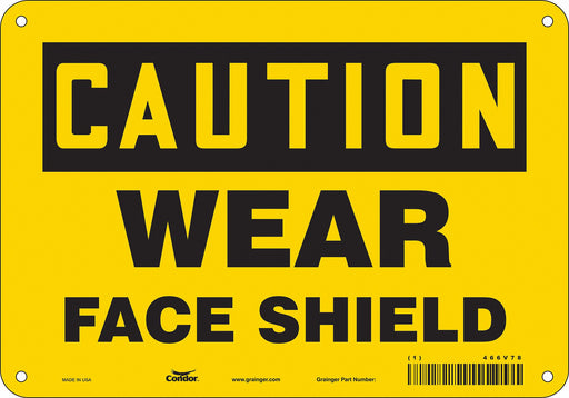 K0312 Safety Sign 7 inx10 in Polyethylene