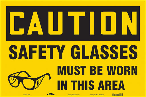 Safety Sign 24 in x 36 in Vinyl