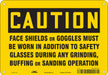 Safety Sign 7 inx10 in Polyethylene
