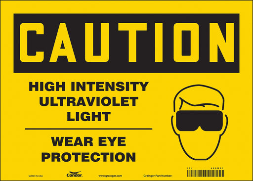 Safety Sign 10 inx14 in Vinyl