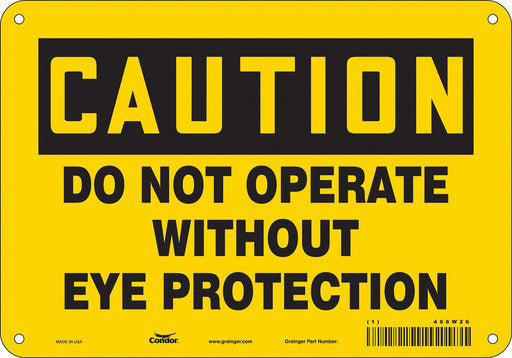 Safety Sign 7 inx10 in Polyethylene