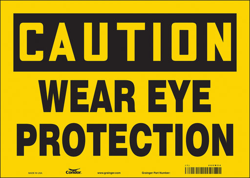 Safety Sign 10 inx14 in Vinyl