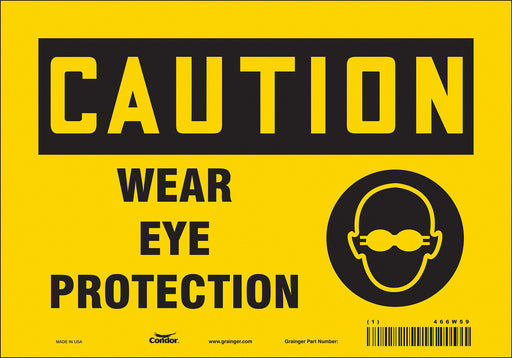 Safety Sign 7 inx10 in Vinyl