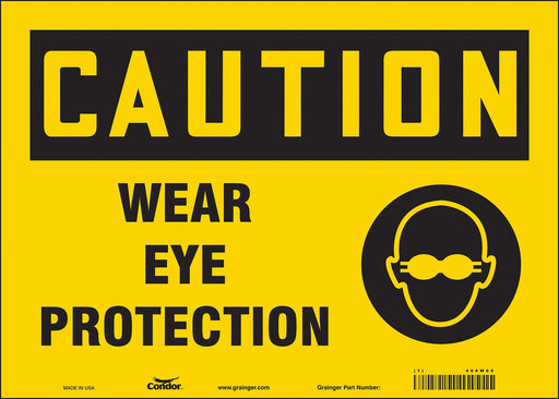 Safety Sign 10 in x 14 in Vinyl