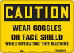 Safety Sign 10 in x 14 in Aluminum