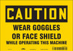 Safety Sign 7 inx10 in Vinyl