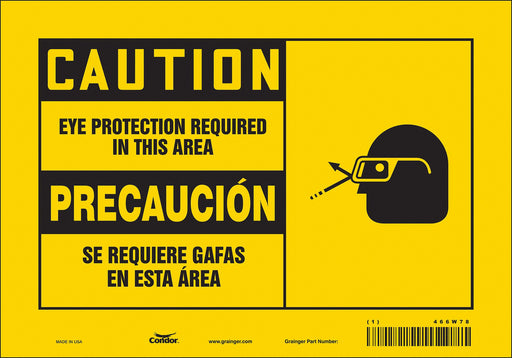 K0345 Safety Sign 7 inx10 in Vinyl