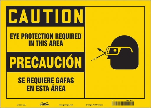 K0345 Safety Sign 10 inx14 in Vinyl
