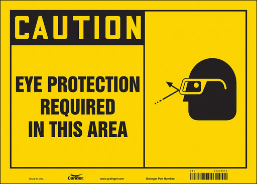 Safety Sign 10 inx14 in Vinyl