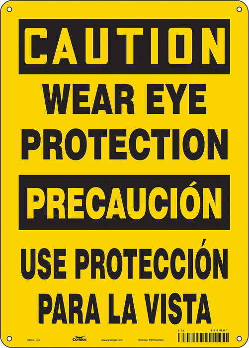 Safety Sign 14 inx10 in Aluminum